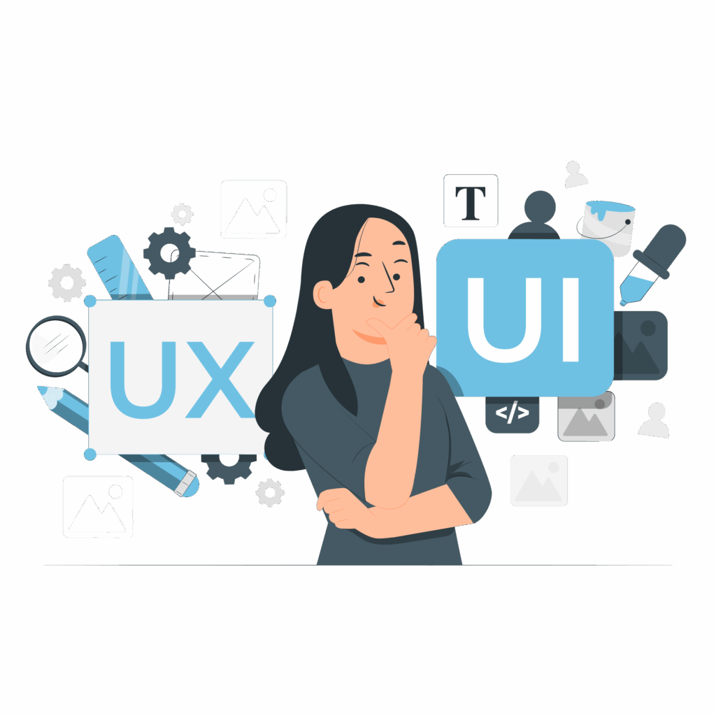 User experiencing seamless UI/UX on small business website